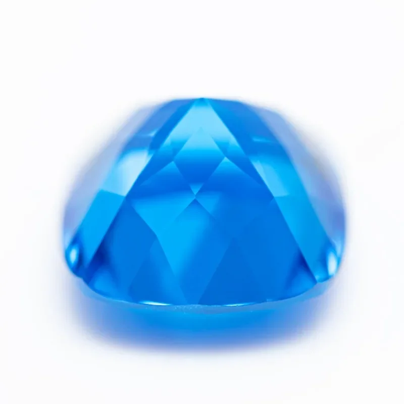Top Lab Grown Cobalt Spinel Square Cushion VVS1 Selectable AGL Certificate Gemstone Charms Beads Diy Jewelry Making Materials