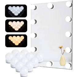 Makeup Mirror LED Light Bulbs Vanity Lights USB 12V Bathroom Dressing Table Lighting Dimmable LED Vanity Light For Mirror Light