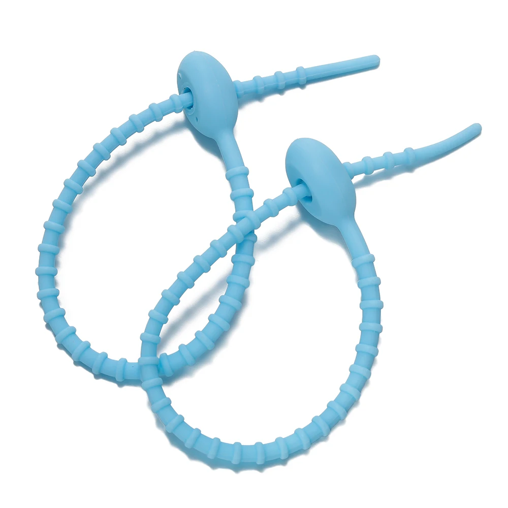 2-5 teile/los Schlüssel Kette Tag Seil Silikon Gummi Twist Draht Kabel Schleife Schraube Lock Ring Schlüssel Halter Schlüsselring DIY handgemachte Erkenntnisse – Detail 5