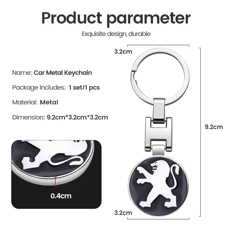 Elegant Metal Car Logo Keychain Keyring Accessory
