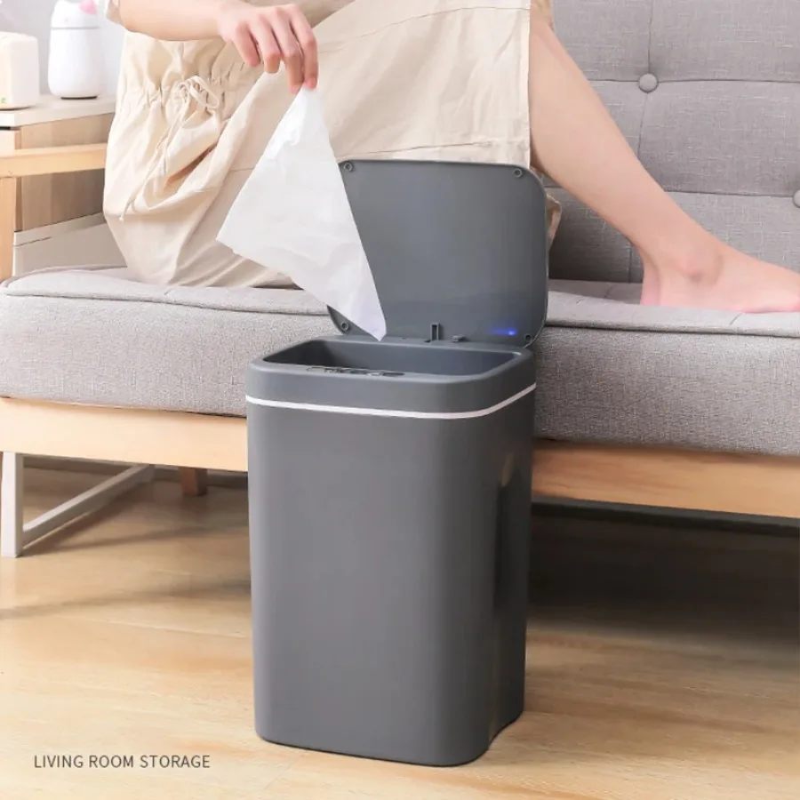 12L/14L/16L USB 충전식 스마트 휴지통 자동 센서 쓰레기통 지능형 센서 충전식 전기 쓰레기통