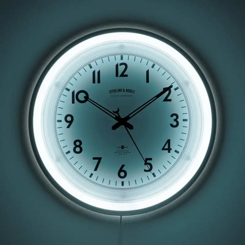 

Round Indoor Multi-Colored LED Wall Clock with Remote Control