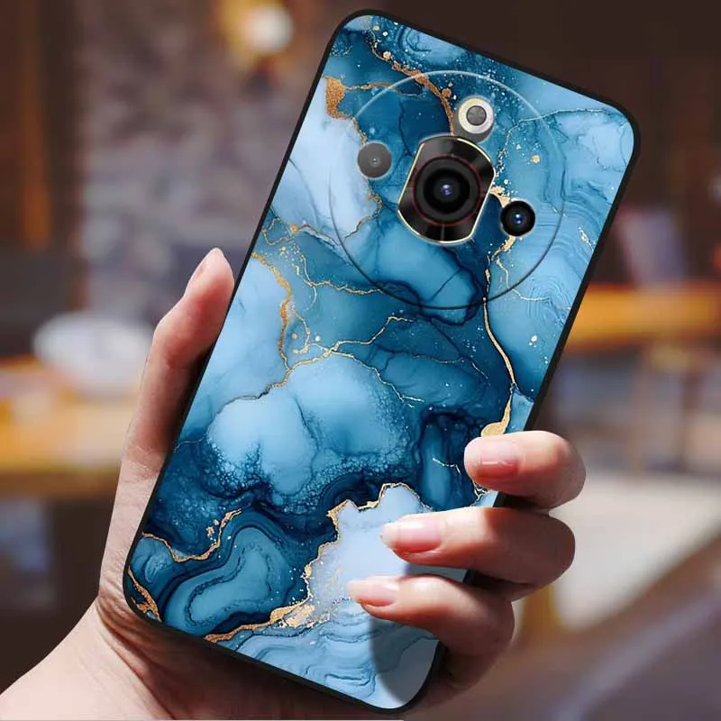 Cartoon Anime Shockproof Protective Phone Case - Black Bumper Cover