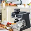 Espresso Machine with Grinder, Professional Espresso Maker with Milk Frother Steam Wand, 20 Bar Barista Cappuccino Machine,1450W 5