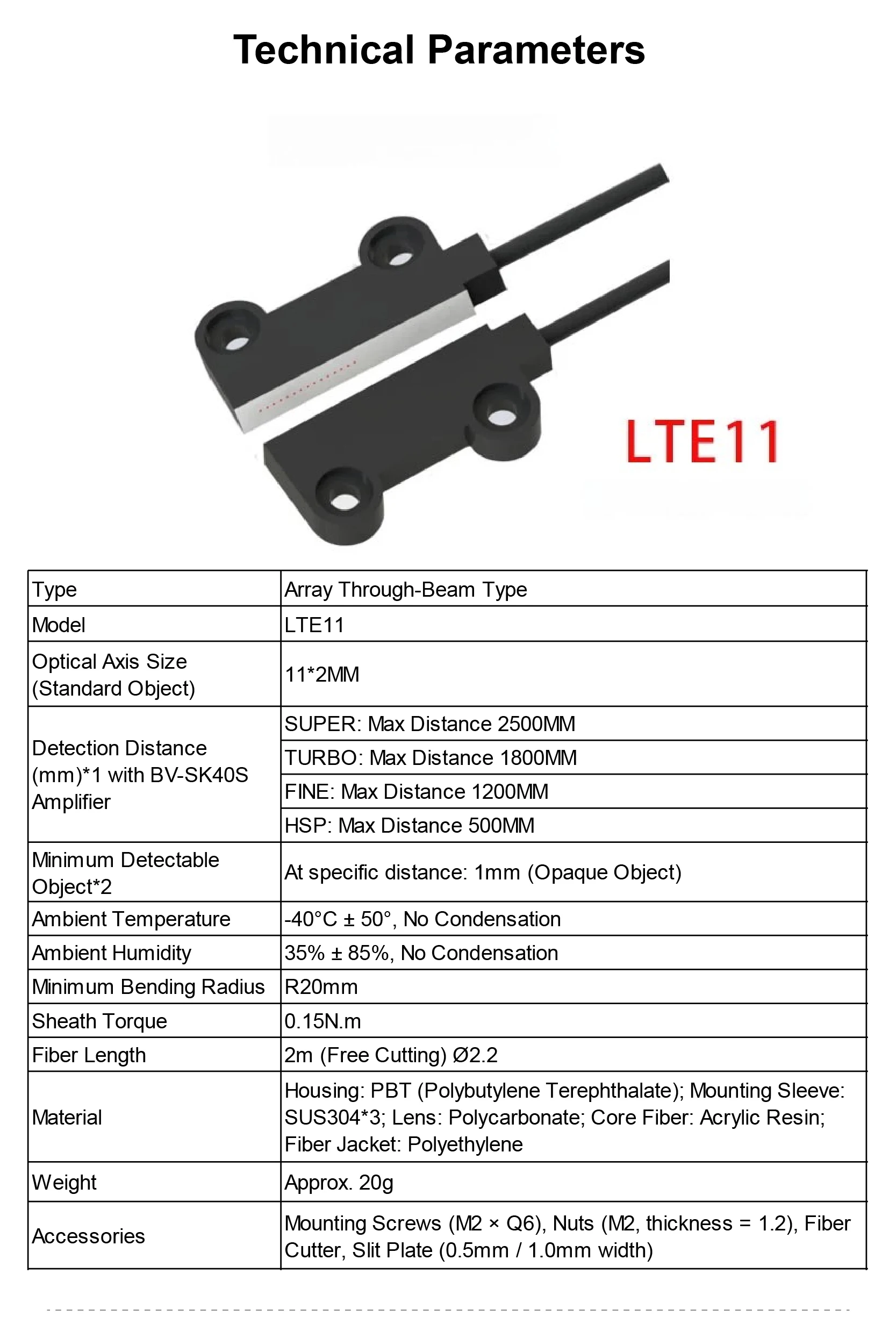 61MV LTE11LTE Fiber Optic Sensor Analog Web Edge Guide 4-20mA 0-5V NPN DC12-24V