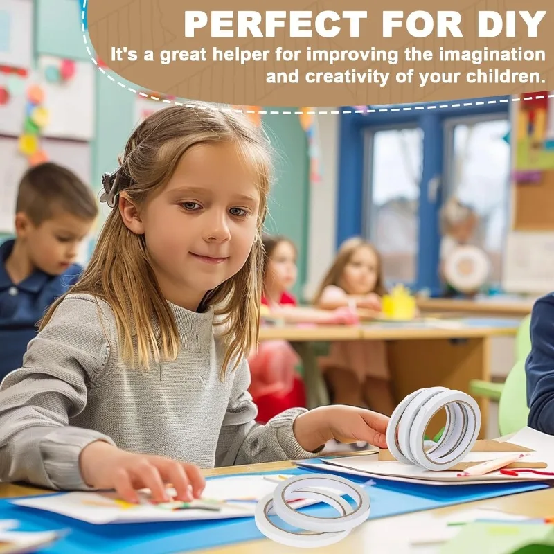 Versatile Double-Sided Sticky Tape for DIY, Home, Office, and School Projects