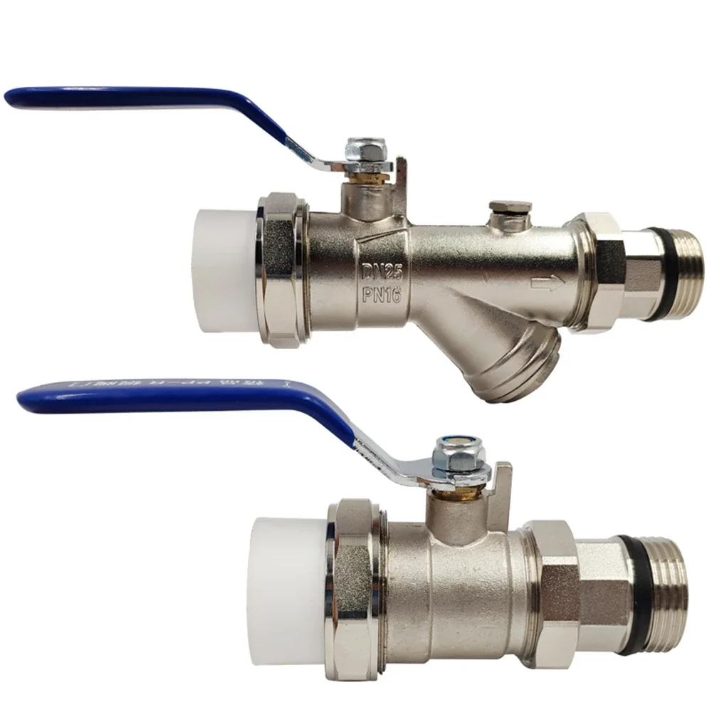 Floor Heating Sub-collector Filter Sleeve Valve PPR Inlet And Return Water Ball Valve Pure Copper Sub-collector Pressure Gauge