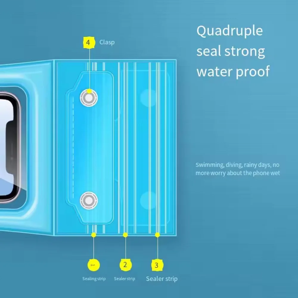 Waterproof Phone Case and Mobile Pouch for Swimming and Outdoor Activities