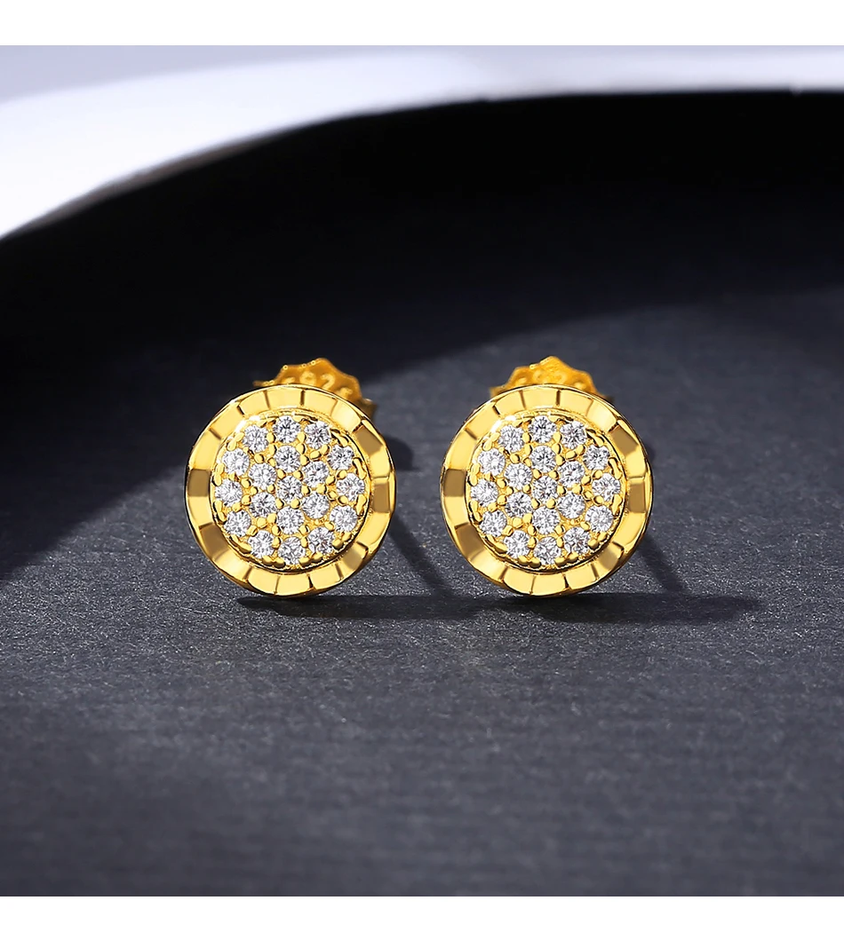 Modische Ohrstecker aus Sterlingsilber mit Sonnenblume für Frauen, edler Schmuck, 14 Karat echtes Gold vergoldet, Weihnachtsgeschenk für Mädchen_voghion.com