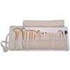 Professional Wooden Make Up Brushes Sets With Leather Storage Pouch Set of 12-24 6