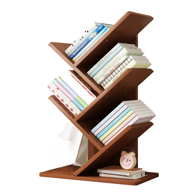 Children's creative tree bookshelf non-solid wood against the wall creative tree bookcase
