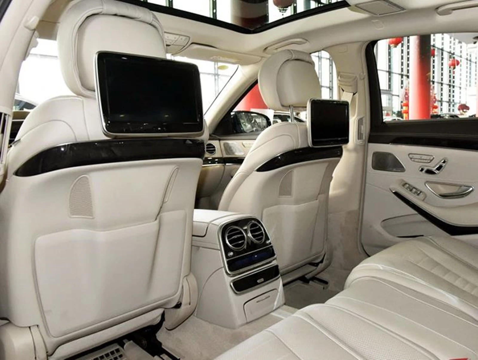 메르세데스 벤츠 S 클래스 W222 S320 S350 S400 S450 S500 2014-2020 뒷좌석 등받이 포켓 수납 백박스 패드 커버