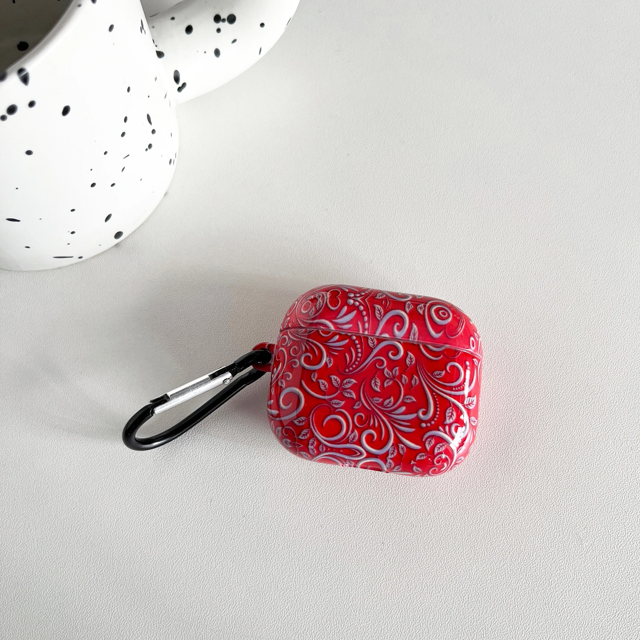 Red Line Pattern Case for AirPods