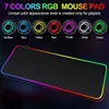 1 Pcs Large Gaming Mouse Pad Light Modes Touch Control Extended Soft Computer Keyboard Mat Non-Slip Rubber Base 2