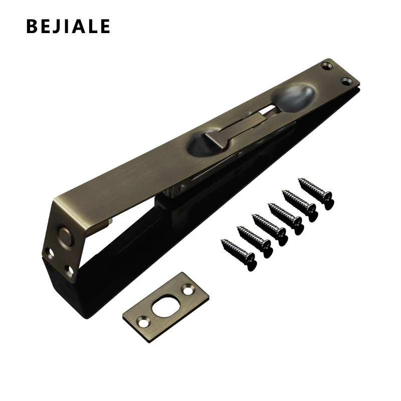 Black Stainless Steel Security Door Bolt Latch With Martinique