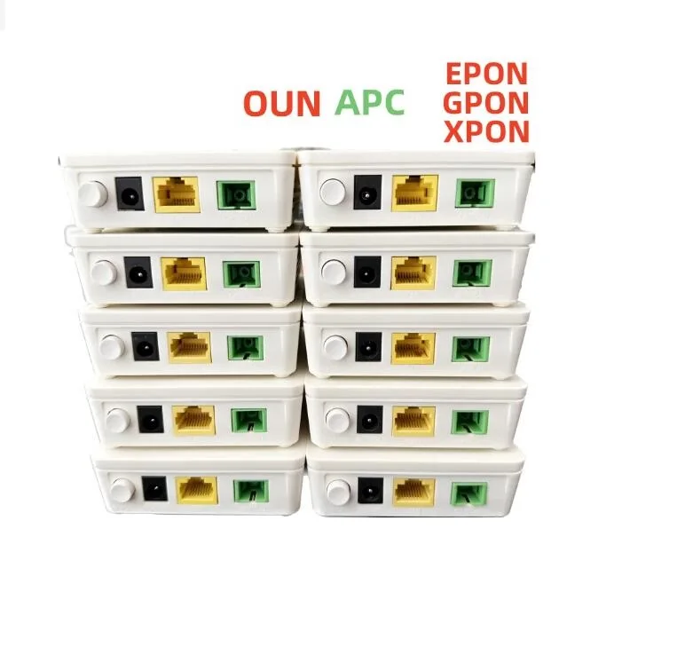 Spedizione Gratuita 10 Pezzi Nuovo Hg8010H Gepon On Ont Router Ftth Modem Apc Connettore Upc Verde/Blu