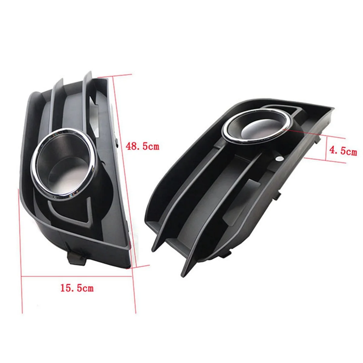 8X0807681A 8X0807682A Front Bumper Fog Lamp Grille Fog Lamp Bezel Automotive for Audi A1 2011-2014