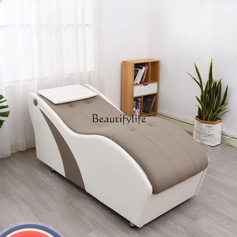 Face Washing Facial Bed Solid Wood Massage Shampoo Bed S-Type for Beauty Salon