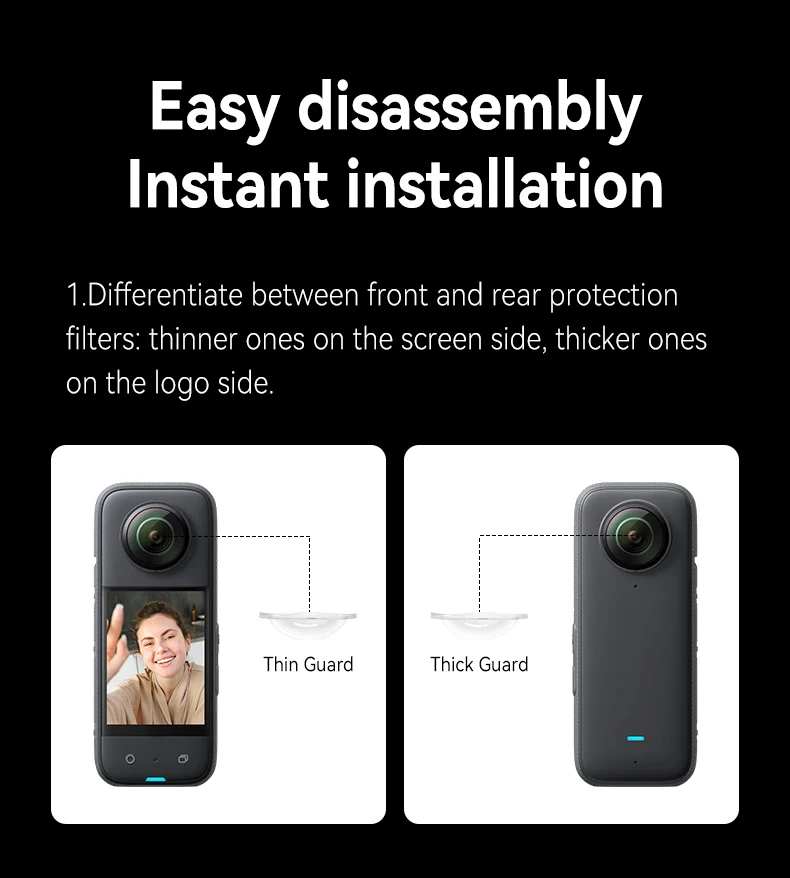 Lens Protective Cover For X3 Camera Lens Cap Screen Protector Lens Guards For