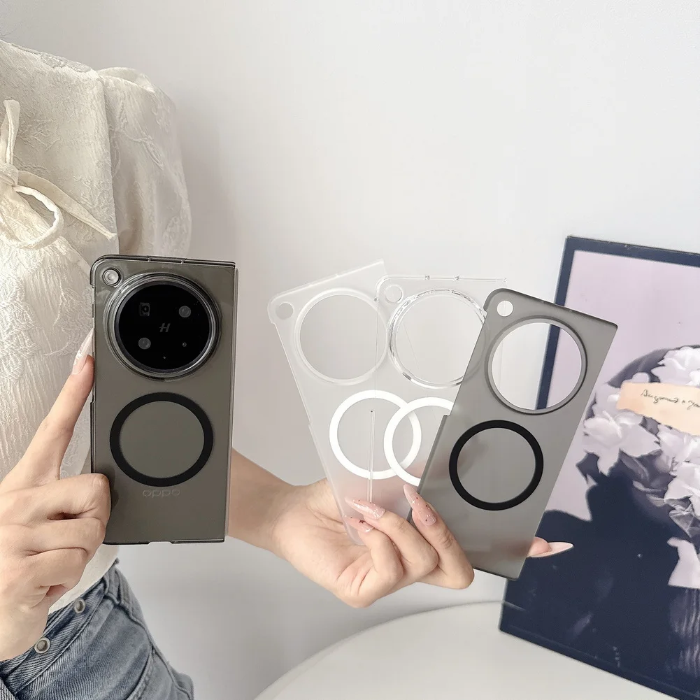 Clear and Translucent Magnetic Protective Case with All-Inclusive Design