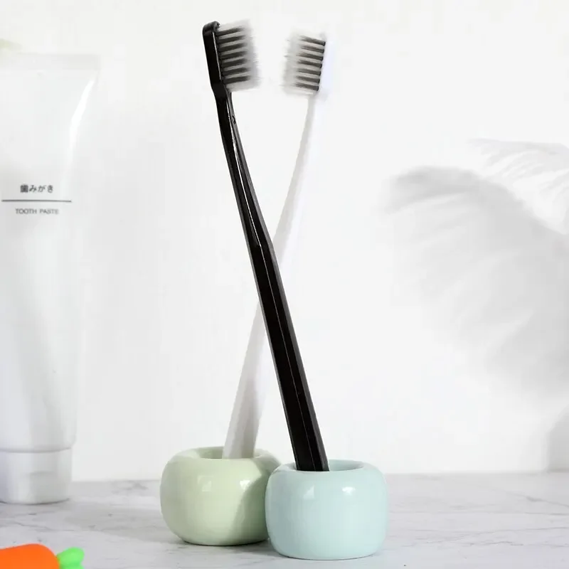 Sustainable Bamboo Charcoal Toothbrush Set with Soft Bristles