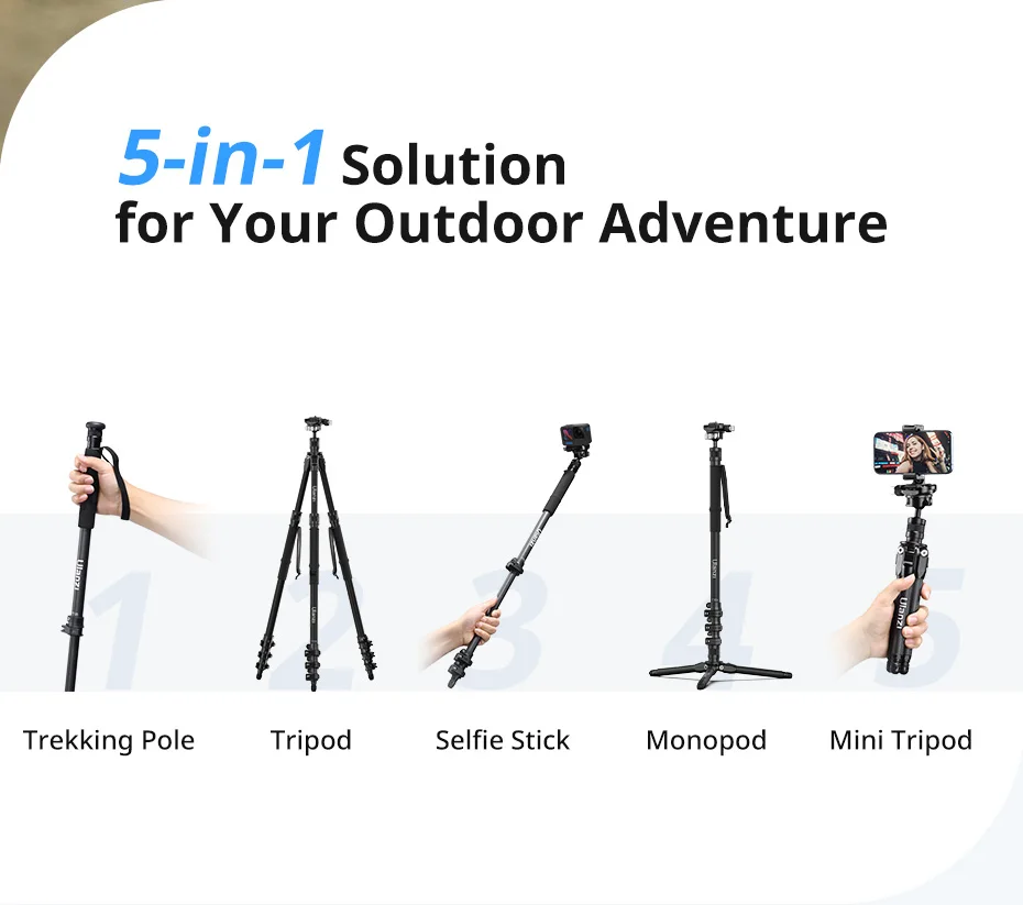 Ulanzi TT35 Mini Tripod with Ball Head description image 2