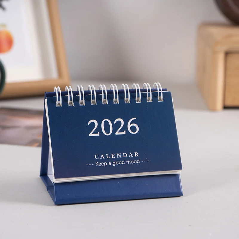 2026 Mini Desk Calendar Desktop Notepad Ornament Cute Simple Calendar,Christmas New Year Gift, Daily Planner Table Calendar