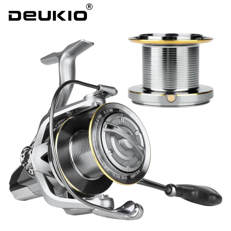 

DEUKIO Big Fishing Reels 8000 9000 10000 12000 14000 Spinning Reel Max Drag 20KG Powerful Saltwater Freshwater Carp Fishing Reel