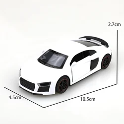 1:43 Scale R8 Racing Alloy Model Car - Simulated Vehicle Toy & Collector's Ornament (R8 White)