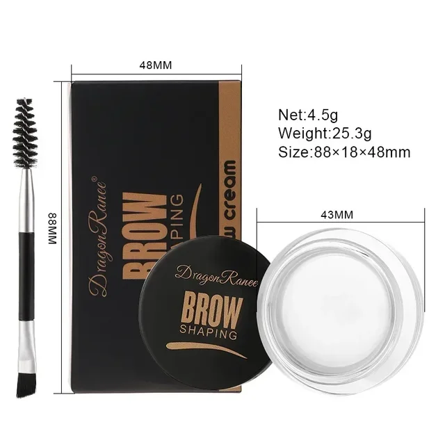 Eyeliner opaco Crema per sopracciglia Gel Impermeabile a lunga durata Contouring Marrone Nero Crema per sopracciglia Correttore per sopracciglia selvagge 6