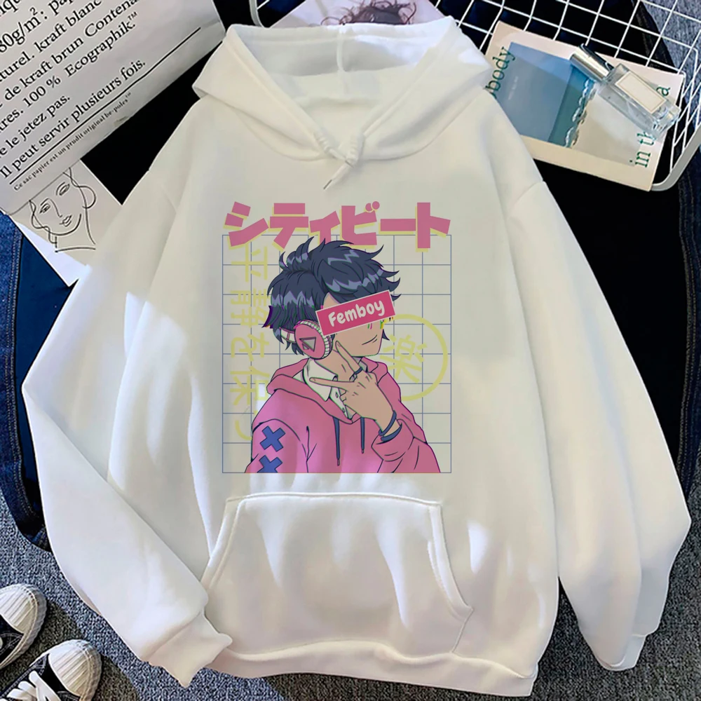 

Femboy hoodies women graphic harajuku aesthetic anime clothes women Kawaii Hood
