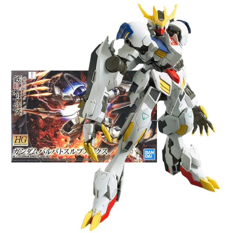 

Bandai Genuine Gundam Model Kit Anime Figure Gundam Barbatos Lupus Rex HG IBO 1/144 Collection Gunpla Anime Action Figure Toys