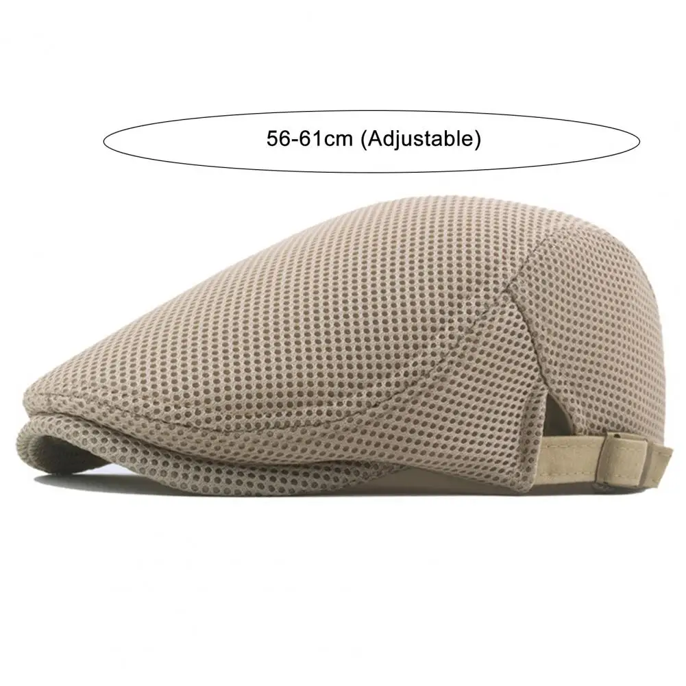 

Exquisite Edging Polyester Mesh Adjustable Buckle Men Hat for Daily
