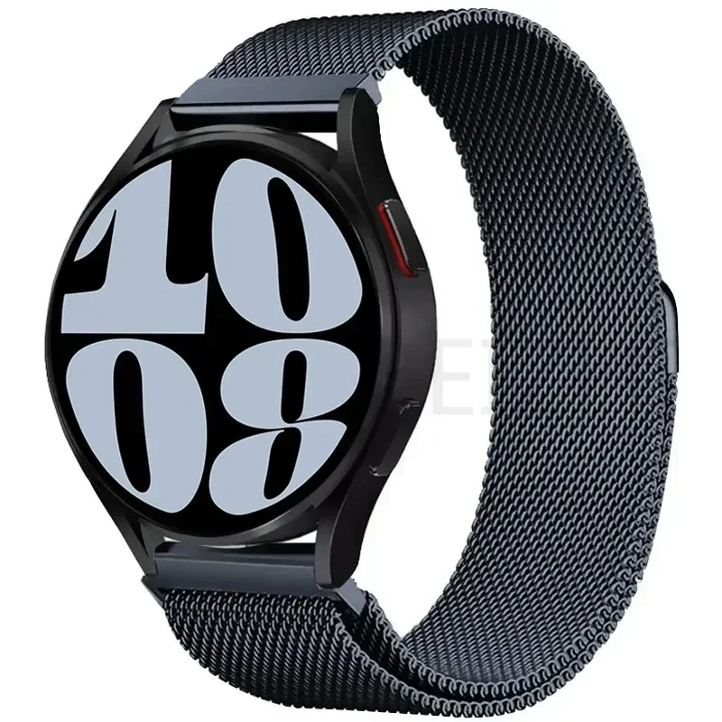 Elegant Stainless Steel Mesh Magnetic Loop Strap, Quick Release 20mm/22mm Milanese Band