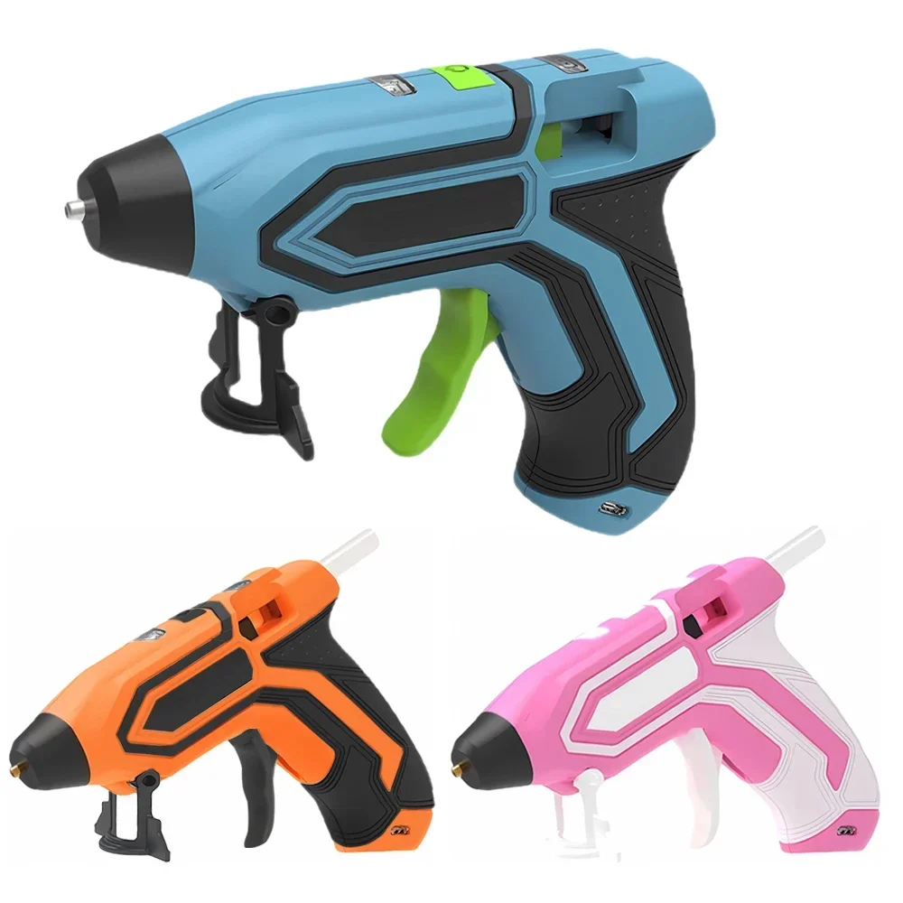 Cordless Hot Melt Glue Gun Child Hand Crafts Home DIY Repair Use 7mm Glue Stick Wireless Gun 3.6V 2000mAh 60 min use time