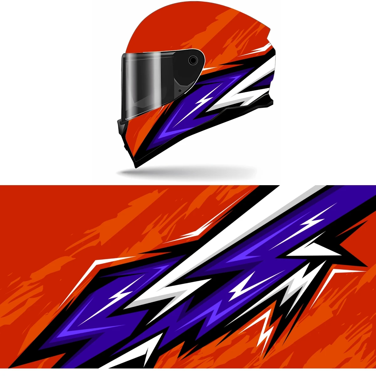 Casco Moto Cross Enduro Acerbis LINEAR Arancio Bianco Vendita Online - Foto 8