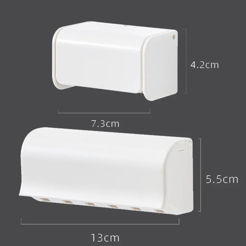 Simple Wall Mounted Toothbrush Rack No Perforated Toothbrush Storage Rack Storage Holder Wall