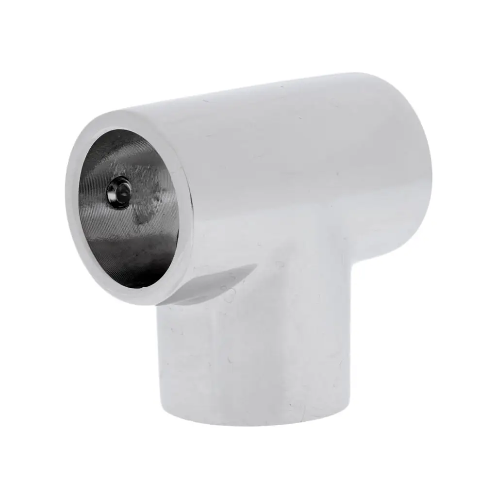 Polished 1 inch 90° 316 Marine Stainle Steel Tee Hardware Solid Boat Handrail Hand Rail Fittings Surface Mirror Poli