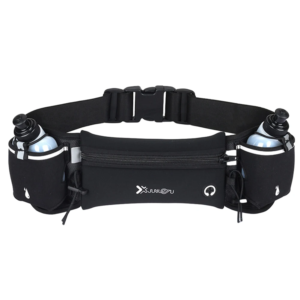 Waist Bag Multiple Pockets Reflective Strip Adjustable Strap For Running Hiking Climbing