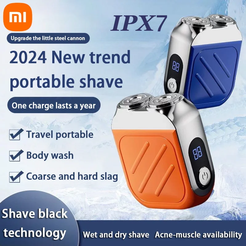 Xiaomi Electric Razor IPX7 Waterproof Mini Dual-head Magnetic Ultra-clean Shaving Portable Digital Display Electric Beard Knife 2