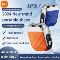 Xiaomi Electric Razor IPX7 Waterproof Mini Dual-head Magnetic Ultra-clean Shaving Portable Digital Display Electric Beard Knife 2