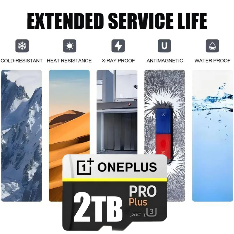 รูปสินค้า การ์ดหน่วยความจำ Micro SD สูงสุด 2TB สำหรับมือถือ คอมพิวเตอร์ และกล้อง