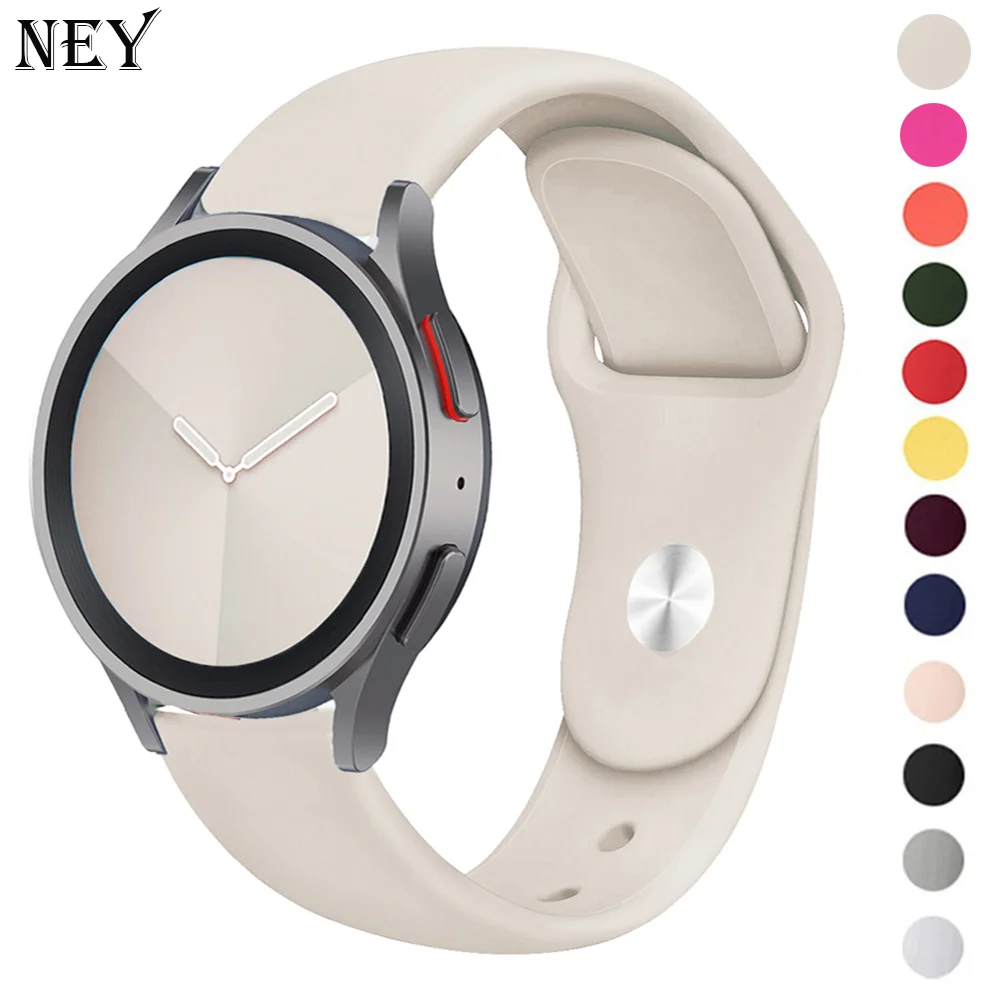 

Silicone strap For Samsung Galaxy watch 4/5/5 pro/Classic/Active 2/Gear S3 frontier 20mm 22mm bracelet Huawei GT 2/2e/3 pro band