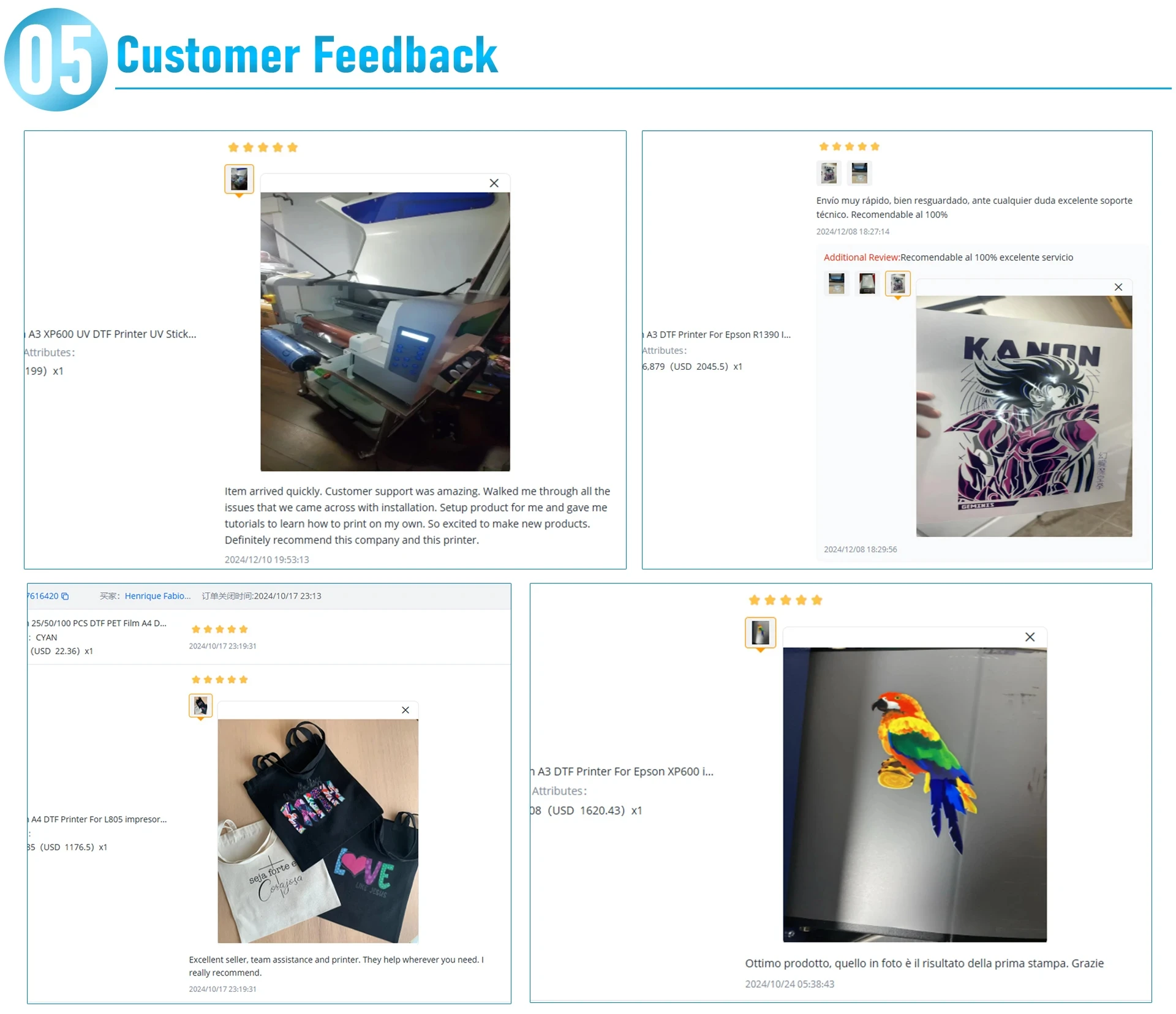 A4 DTF Printer For Epson XP600 Printhead Direct to Film Transfer Machine For Dark/Light T-Shirts Printing White Ink DTF Printer