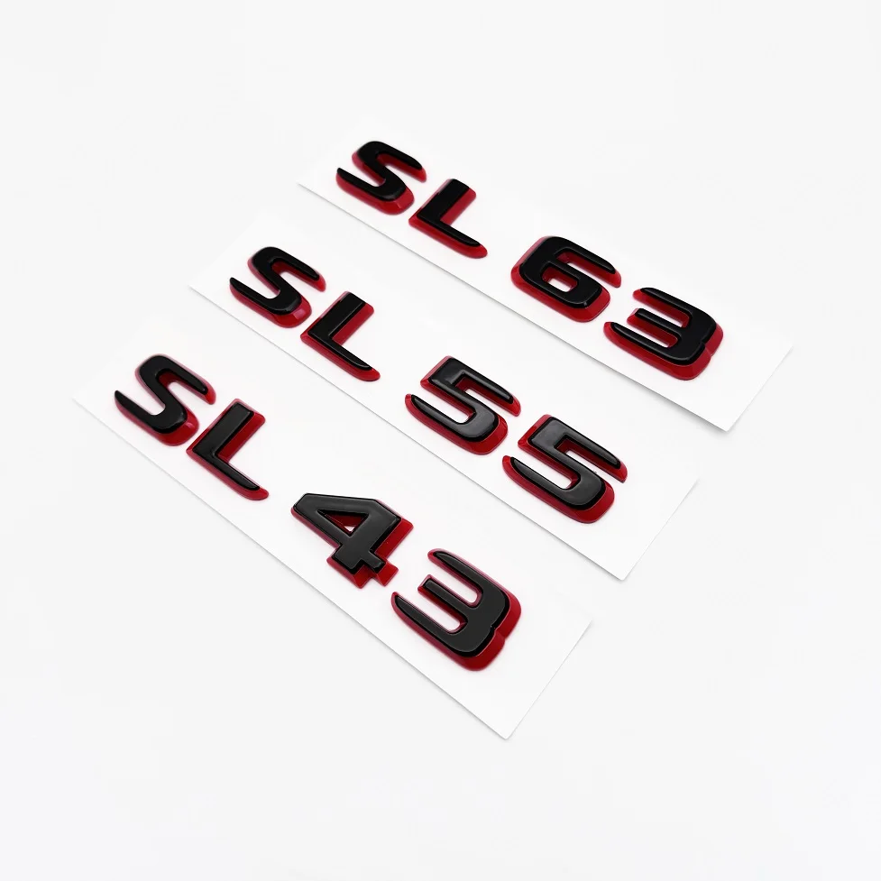 2024 새로운 스타일 문자 숫자 SL43 SL55 SL63 SL65 SL63s V8 Biturbo 4AMTIC + EPERFORMANCE for R232 자동차 사이드 트렁크 스티커