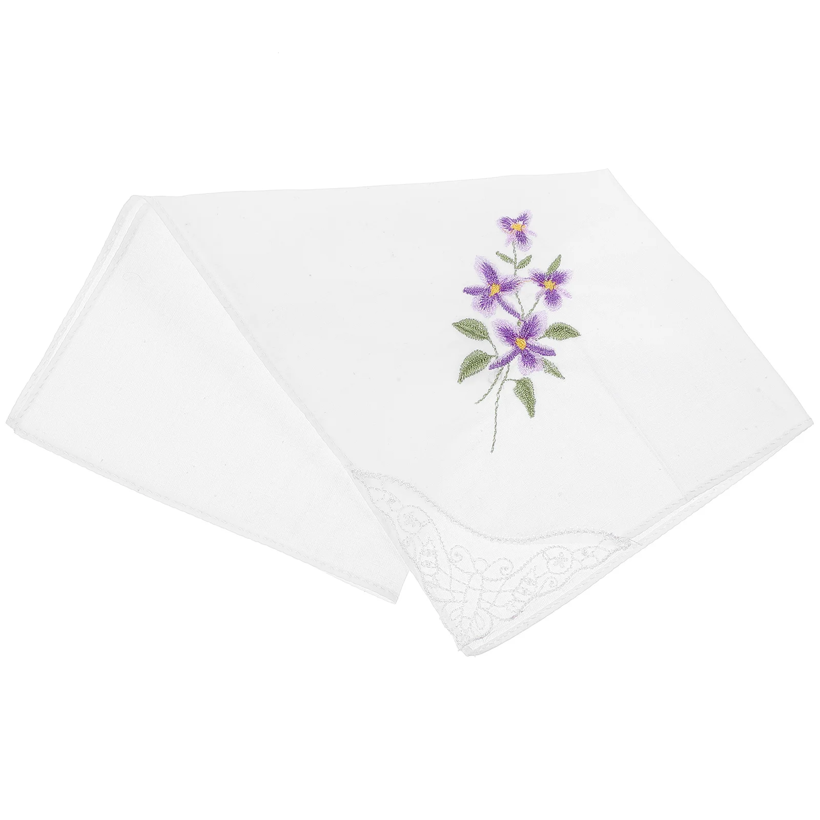 

Graffiti Hand Embroidered Handkerchief Miss Cotton Lace Handkerchiefs for Women