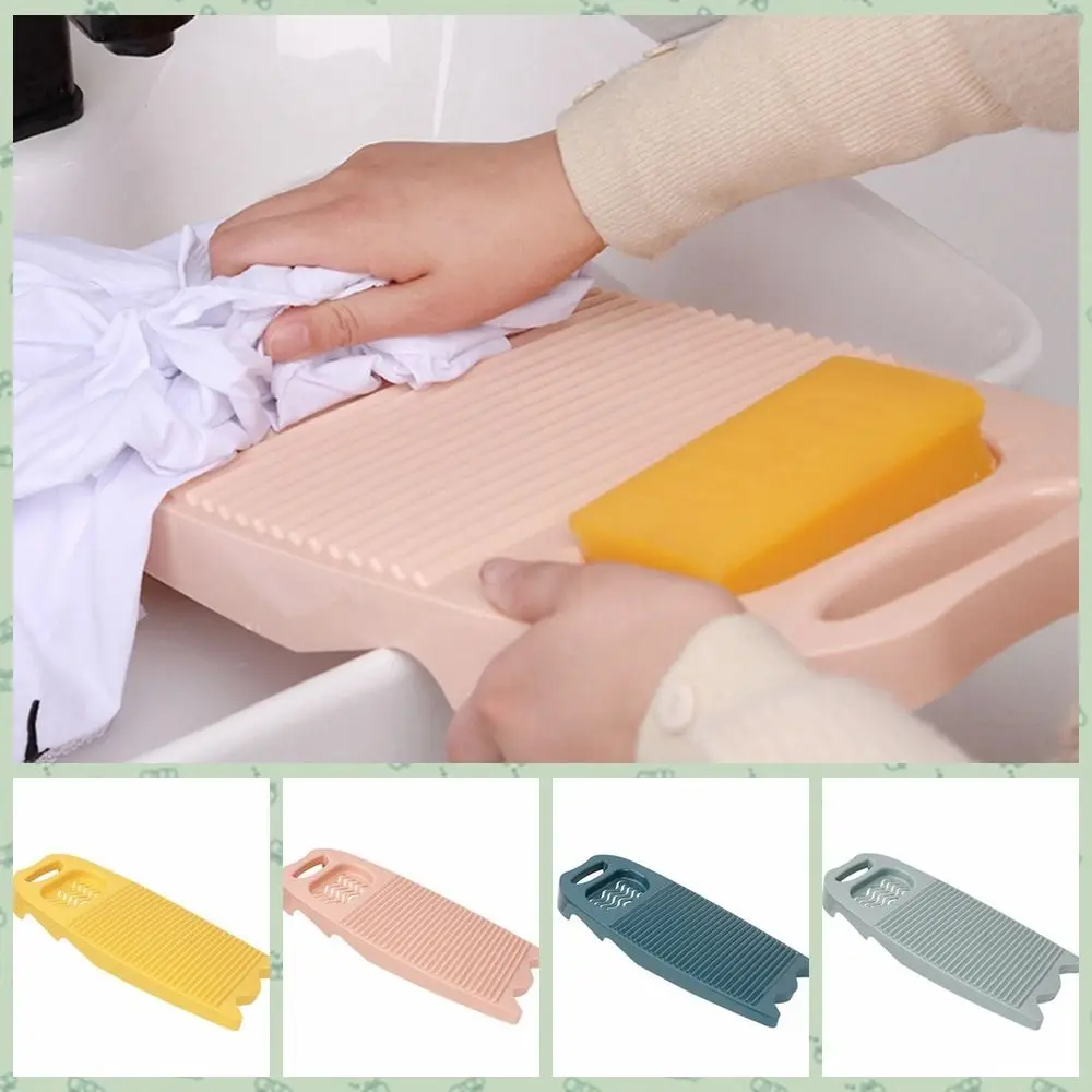 Laundry Board Thicker Plastics Washboard Durable With Soap Trough Hand Wash