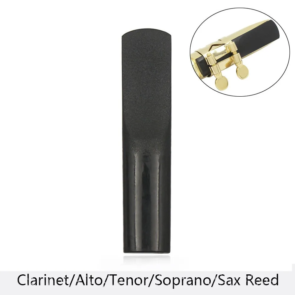 

Reliable Saxophone Synthetic Reeds Strength 2.5 Precision Polished Resin Alto Tenor Soprano Saxophone Clarinet Plastic Reeds