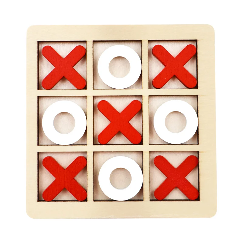 Gioco da tavolo Tic Tac Toe in legno massello: perfetto per il divertimento in famiglia e l'intrattenimento nel cortile! - immagine 6