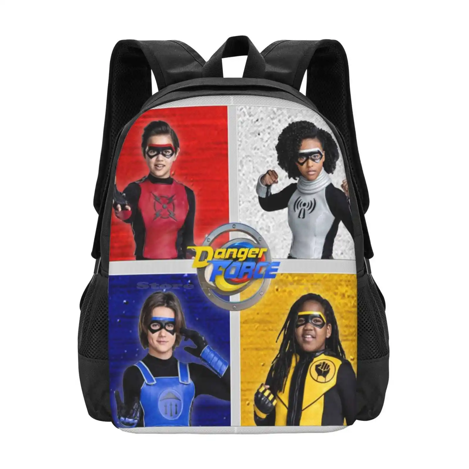 

Danger Force Squad School Bag Big Capacity Backpack Laptop Danger Force Miles Mika Volt Supers Edit Fanmade
